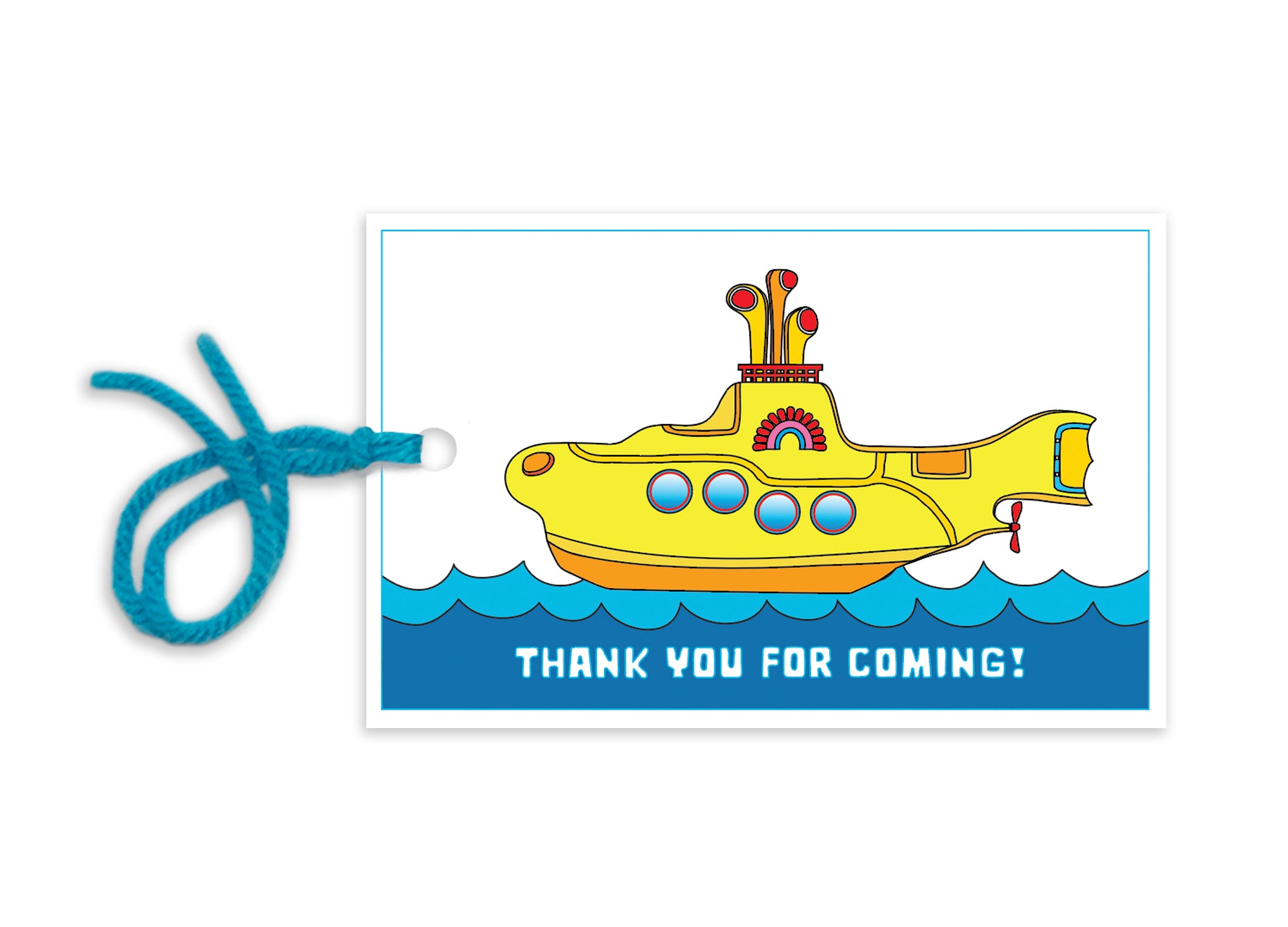 Yellow Submarine Favor Tags
